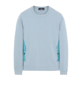 STONE ISLAND SHADOW PROJECT 60708 FLANK POCKET CREWNECK Sweatshirt Man Pearl Grey