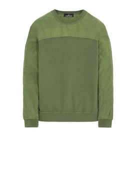 STONE ISLAND SHADOW PROJECT 60507 COMPACT CREWNECK Sweatshirt Man Olive Green