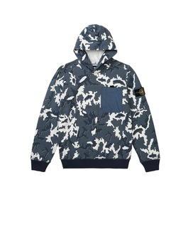 STONE ISLAND JUNIOR 62543 CAMOUFLAGE 卫衣 男士 蓝色