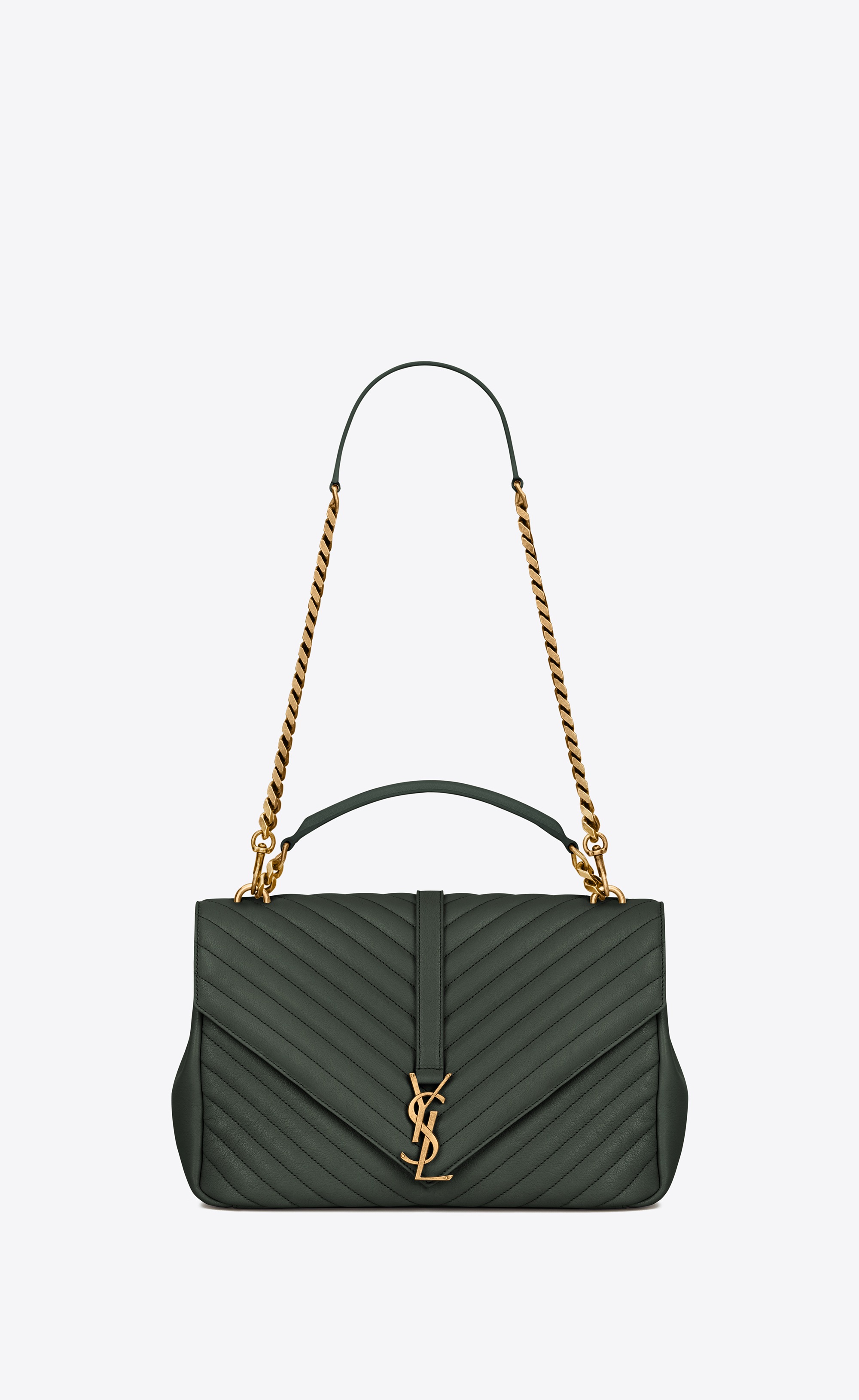 Saint Laurent Classic Large MONOGRAM SAINT LAURENT COLLÈGE Bag In Dark