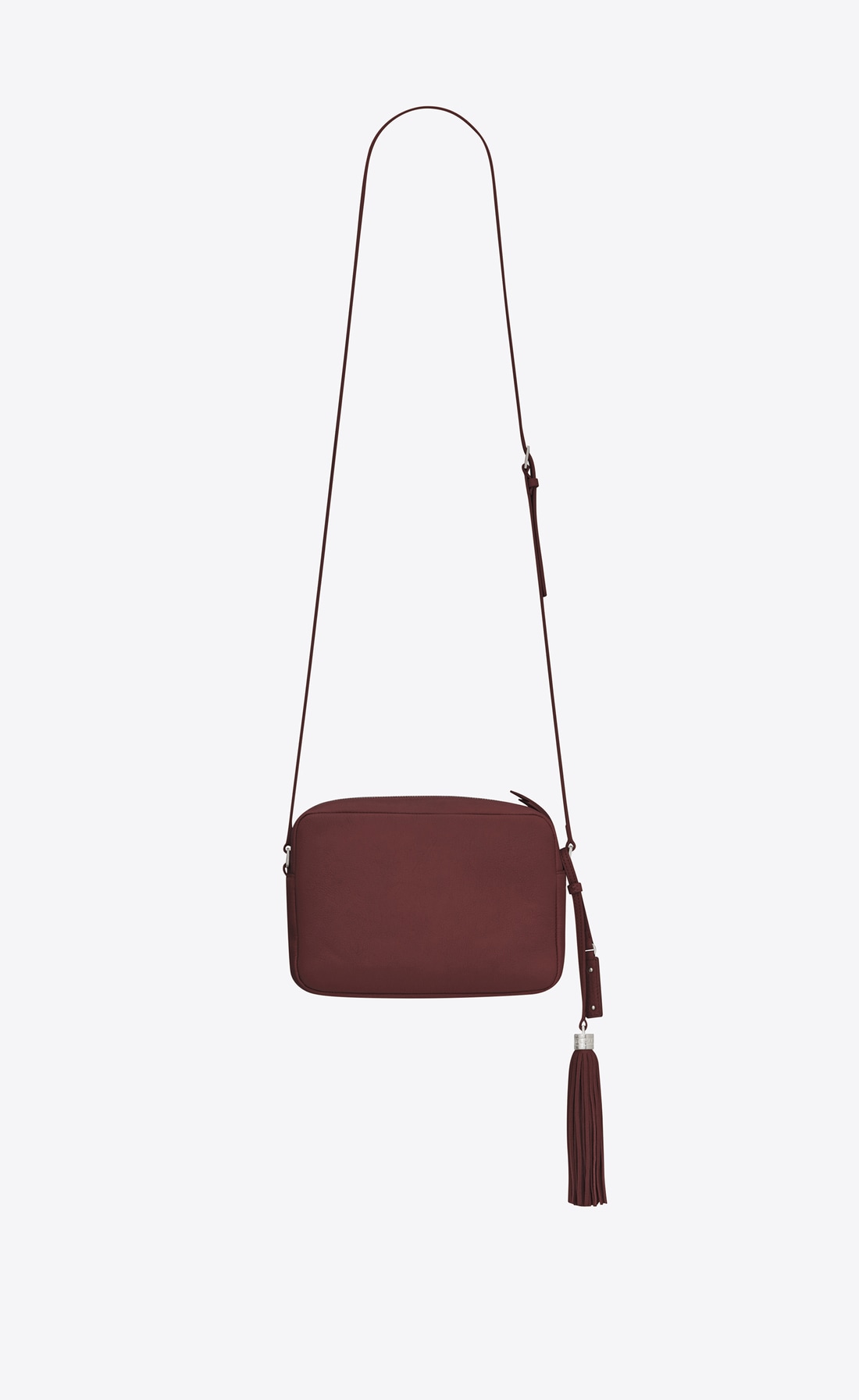 Saint Laurent LOU Camera Bag In Dark Red Leather