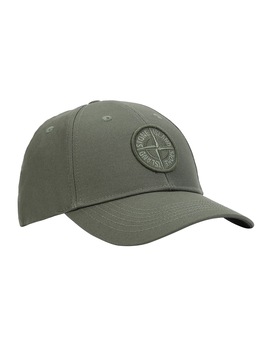 STONE ISLAND 99168 Cap Man Olive Green