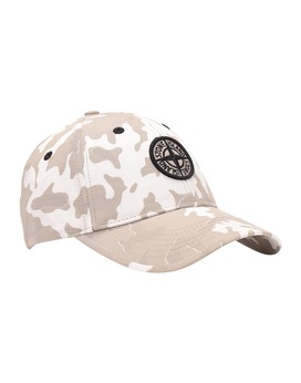 STONE ISLAND JUNIOR 90667 CAMOUFLAGE Cap Man Beige