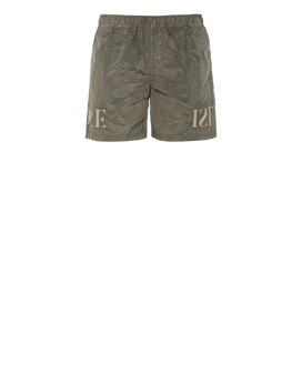 STONE ISLAND B0444 NYLON METAL-FLECK TREATMENT Swimming trunks Man Olive Green