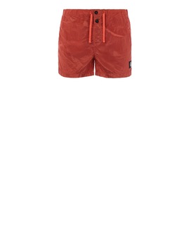 STONE ISLAND B0643 NYLON METAL Swimming trunks Man Lobster Red