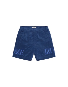 STONE ISLAND JUNIOR B0313 NYLON METAL 平角沙滩裤 男士 长春花色